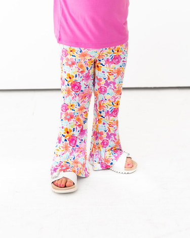 Korrie Floral Bamboo Flared Leggings