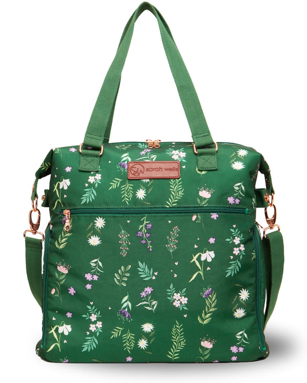 Sarah Wells Lizzy Breast Pump Tote – Lightweight, Easy-Clean Bag with Insulated Pocket, Laptop Sleeve & Side Storage – Fits Pumps & More