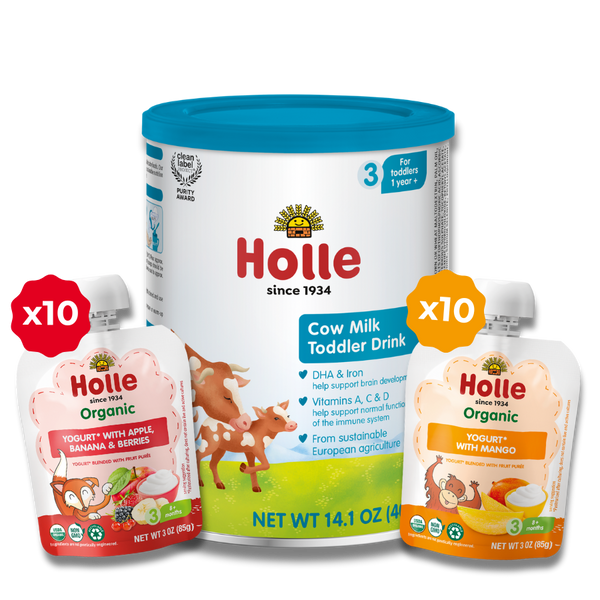 Strong Bones Bundle: Cow Milk, Mango Yogurt, Apple, Banana, Berries Yogurt