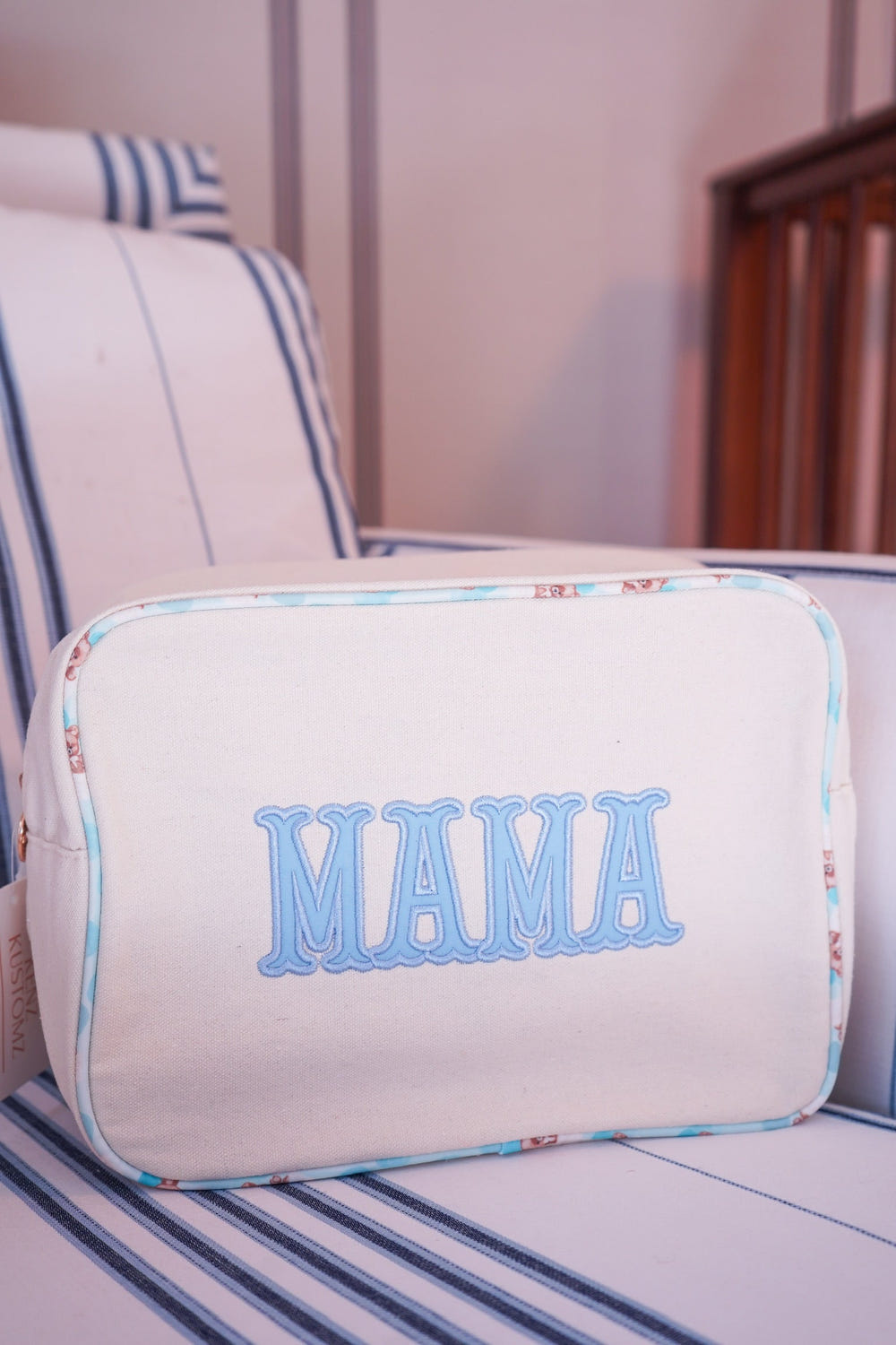 KenzKustomz Mama XL Canvas Bag roomy tote 11 x 5 x 8 inches