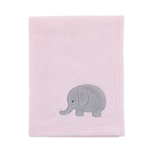 NoJo The Dreamer Pink and Grey Elephant 8 Piece Nursery Crib Bedding Set