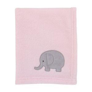 NoJo The Dreamer Pink and Grey Elephant 8 Piece Nursery Crib Bedding Set