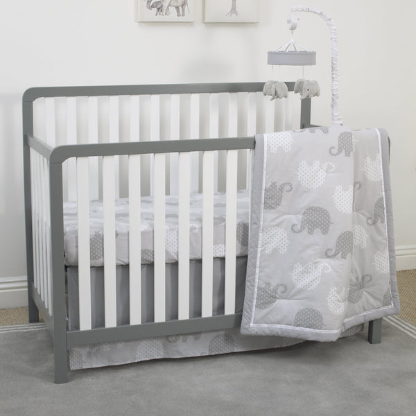 NoJo Dreamer Grey and White Elephant Musical Mobile