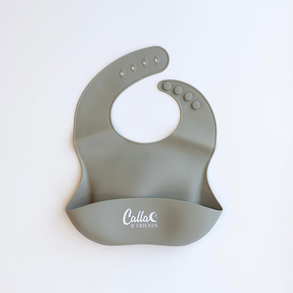 Calla and Friends Catch All Silicone Bib with Open Pocket