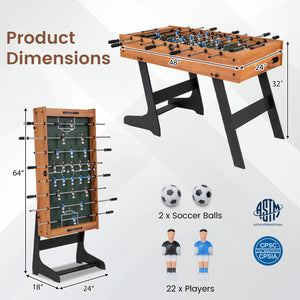 Folding Full Competition Size Soccer Table