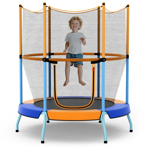 48 Inch Toddler Trampoline with Safety Enclosure Net - Safety Net