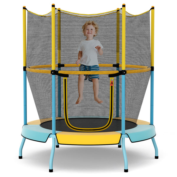 48 Inch Toddler Trampoline with Safety Enclosure Net - Safety Net