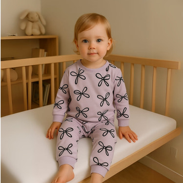 Lilac Bow Lounge Set