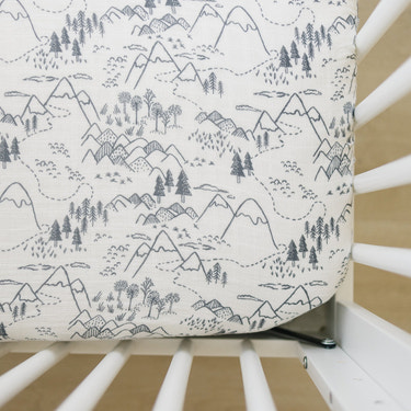 Summit Muslin Crib Sheet - MOOGCO Baby