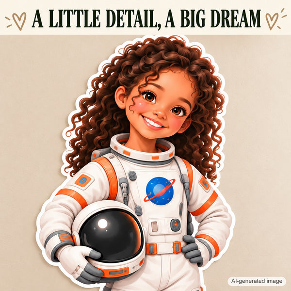 Personalized Astronaut Wall Decal from Photo, Dream Job Sticker, image 11