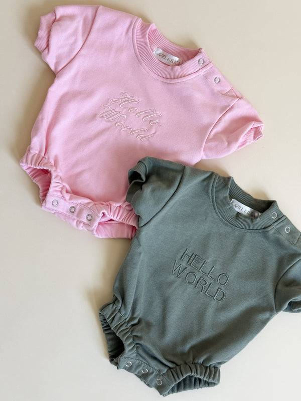 Short Sleeve Bubble Romper - MOOGCO Baby