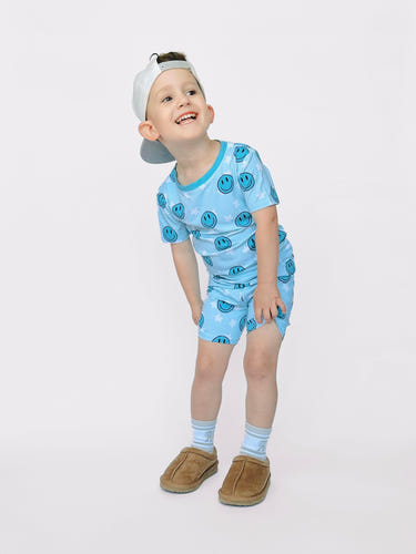 Blue Dreams Short Set for babies - stylish two-piece outfit in soft fabric, perfect for warm weather.