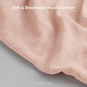 Muslin Nursing Cover, Pack of 2 in Blush and Mauve