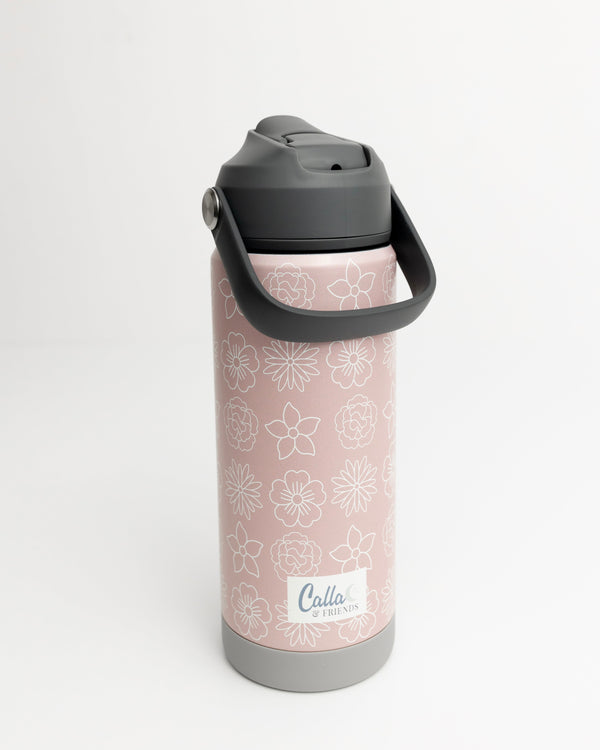 Kyler Tumbler in Blossom color, perfect for baby food storage and on-the-go convenience. Angle 3 view.