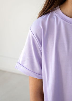 Bamboo Tee - Pastel Lilac