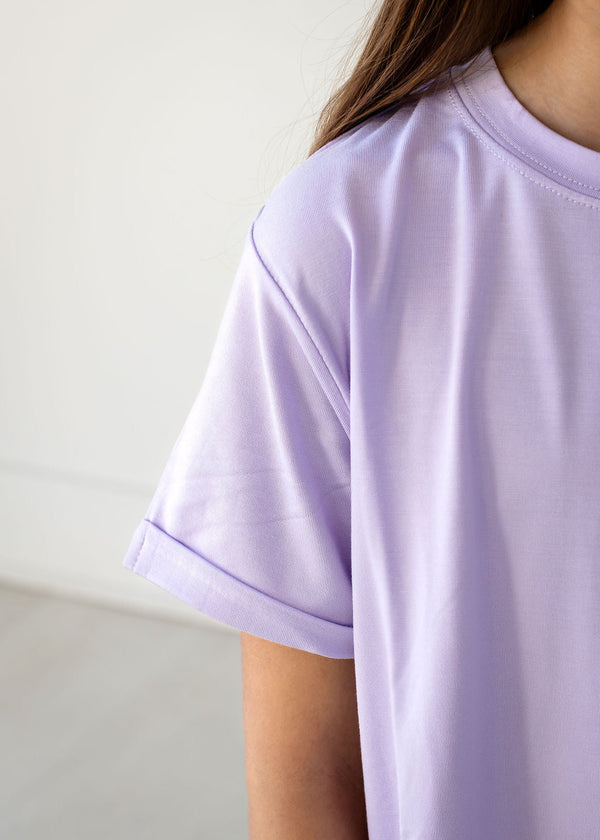 Bamboo Tee - Pastel Lilac