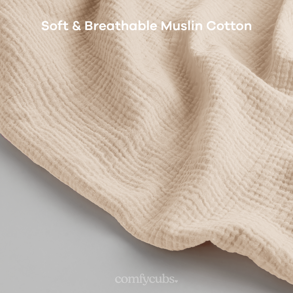 Muslin Nursing Cover, Pack of 2 in Sand and Cedar