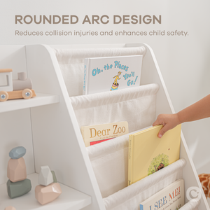 Kids Bookshelf - White