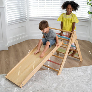 Hazel | Pikler Triangle, Slide & Rocker Set - Natural