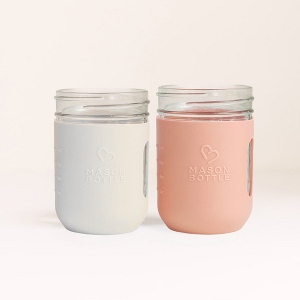 Silicone sleeve for cups, 2 pack, featuring a protective grip and vibrant colors, displayed at angle 3.