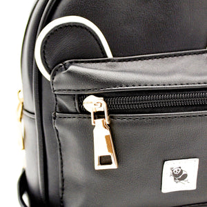 The Sleepy Panda Buddy - Vegan Leather Ultra-Mini Backpack