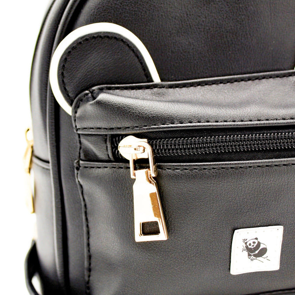 The Sleepy Panda Buddy - Vegan Leather Ultra-Mini Backpack