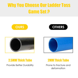 Ladder Ball Toss Game Bolas Score Tracker Carrying Bag for Kids - Outdoor Play