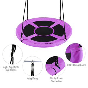 40 Inch Flying Saucer Tree Swing Indoor Outdoor Play Set for Infants