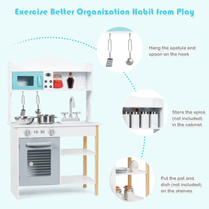Kids Kitchen Cookware Pretend Cooking Food Play Set - Realistic