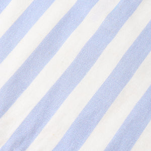 Organic Collared Romper - Blue Stripes