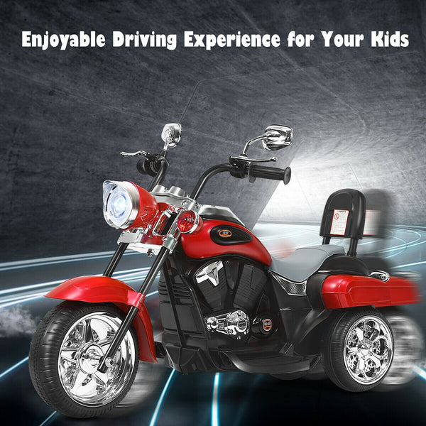 6V 3 Wheel Kids Motorcycle - Rechargeable for Kids - Electric Motorcycle