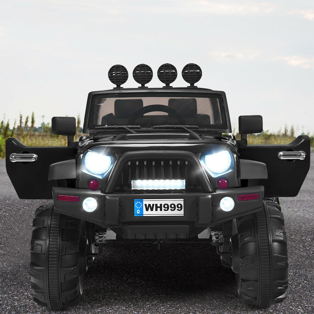 12V Kids Ride On Truck with Remote Control and Double Magnetic Door - Fun and safe toy for adventurous little drivers.