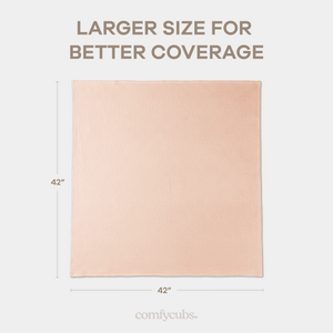 Muslin Swaddle Blankets Pack of 3, 42” x 42” in Blush, Bold Blush, Dusty Rose