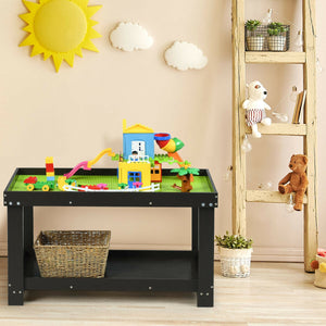 Solid multifunctional wood kids activity play table for creative play and learning. Ideal for vanities, tables, and chairs.