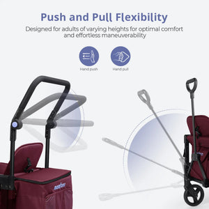 Momfann Stroller Wagon for Kids – 2-Seater All-Terrain Baby Wagon