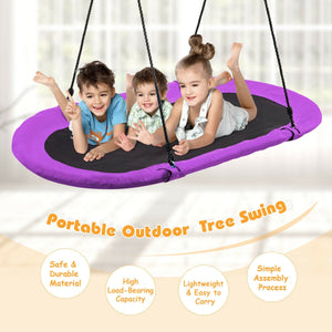 60 Inch Saucer Surf Outdoor Adjustable Swing Set - Electric for Infants