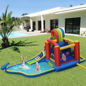 Inflatable Kid Bounce House Castle with Blower - Heavy-Duty