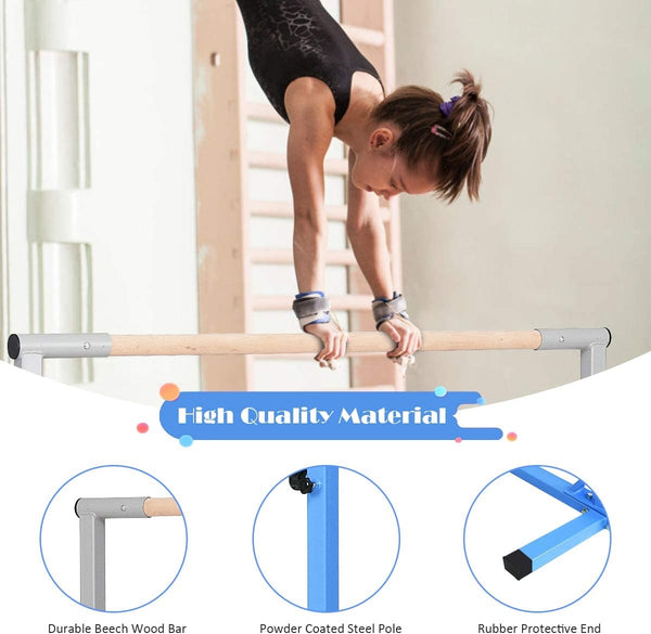Adjustable Gymnastics Horizontal Bar for Kids - Weather