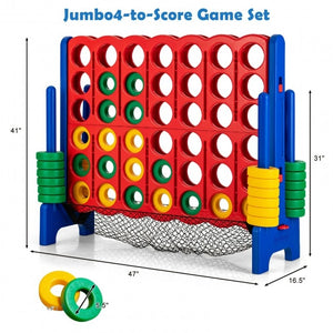 4-to-Score Giant Game Set with Net Storage - Multi - Multi-Tier