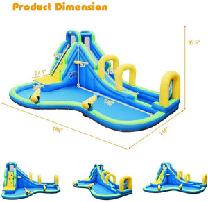 Multifunctional Inflatable Water Bounce with 735W Blower for Newborns & Infants