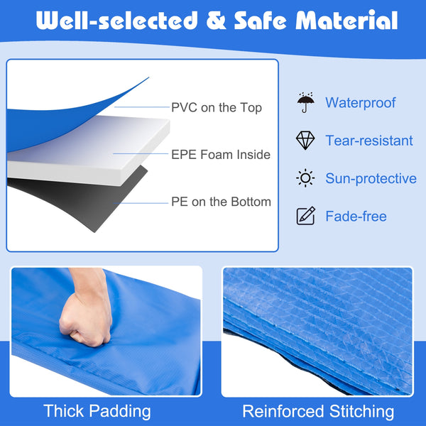 10 Feet Universal Spring Cover Trampoline Replacement Safety Pad for enhanced safety in outdoor play.