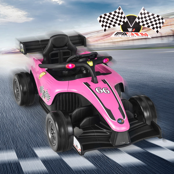 12V Kids Ride on Electric Formula Racing Car with Remote Control - Angle 13 view, perfect for young racing enthusiasts.