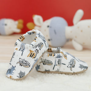 Ella Bonna Baby Moccasins, Slippers, Cat