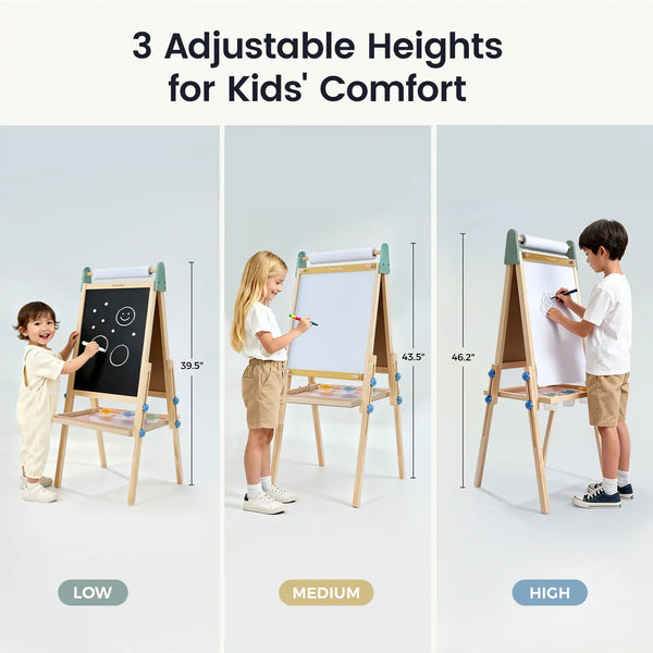 Tiny Land® 3-in-1 Art Easel for Kids - Morandi