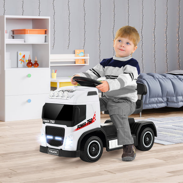 6V Kids Electric Ride-on Truck with Height Adjustable Seat