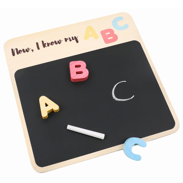WonderBee Wooden Alphabet Chunky Puzzle