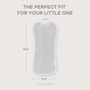 Easy Zipper Swaddle Blankets in Grey