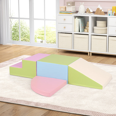 4-Piece Climb and Crawl Foam Block Play Set for Infant Baby for Toddlers & Kids