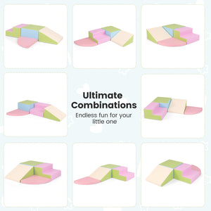 4-Piece Climb and Crawl Foam Block Play Set for Infant Baby for Toddlers & Kids