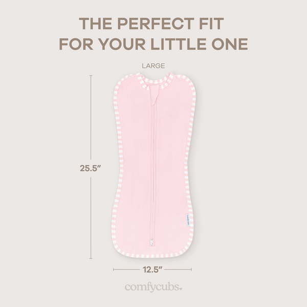 Easy Zipper Swaddle Blankets in Pink